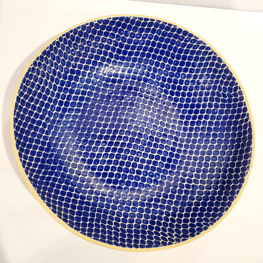 Terrafirma Ceramics -  Cobalt Taj 15” Super Serving Bowl