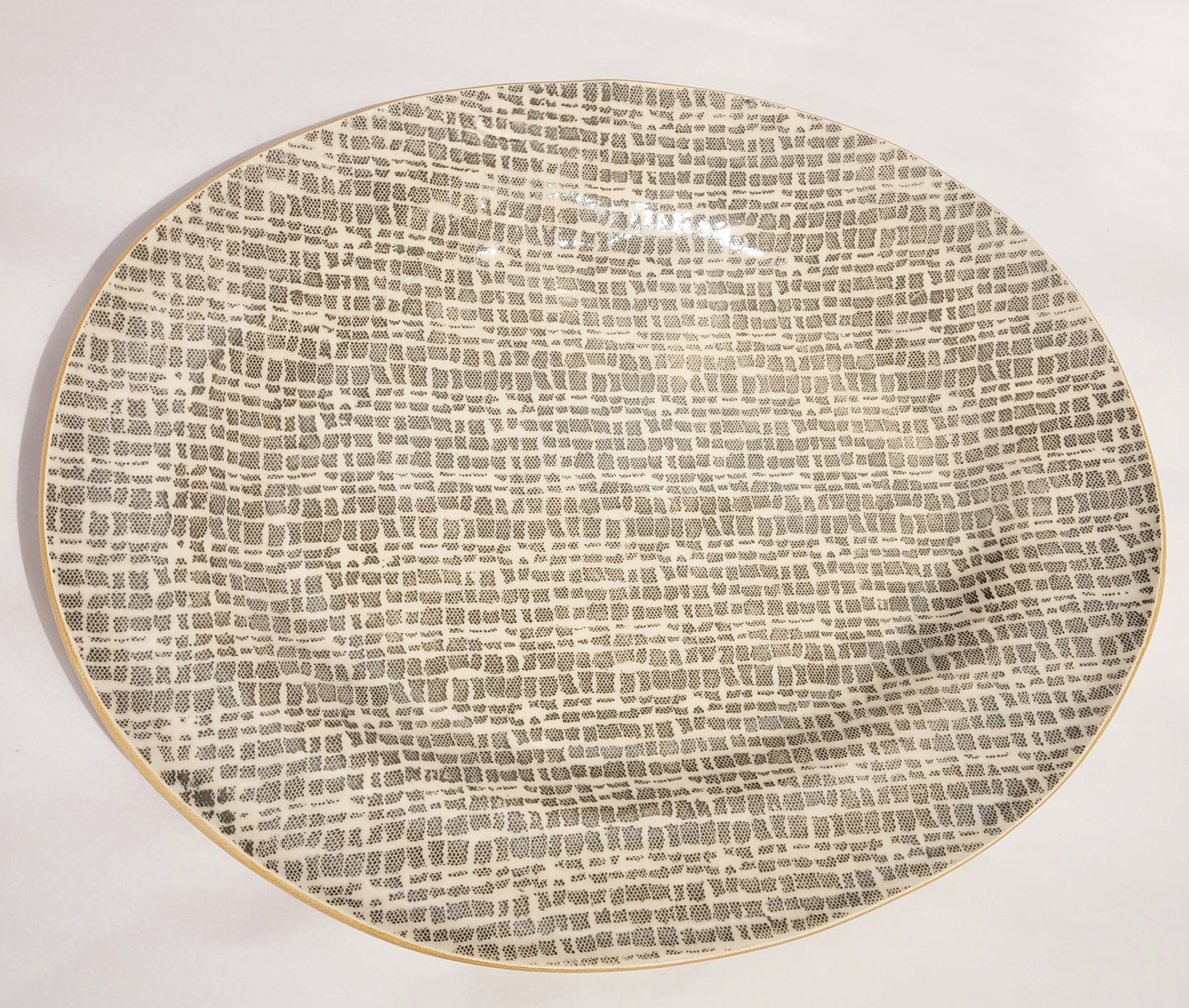 Terrafirma Ceramics - Charcoal Metro Medium Oval Serving Platter