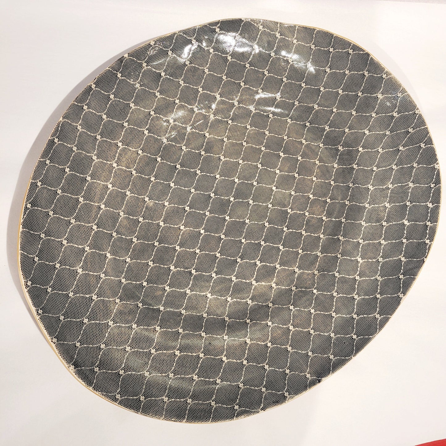 Terrafirma Ceramics - Black Arabesque Banquet Oval Serving Platter