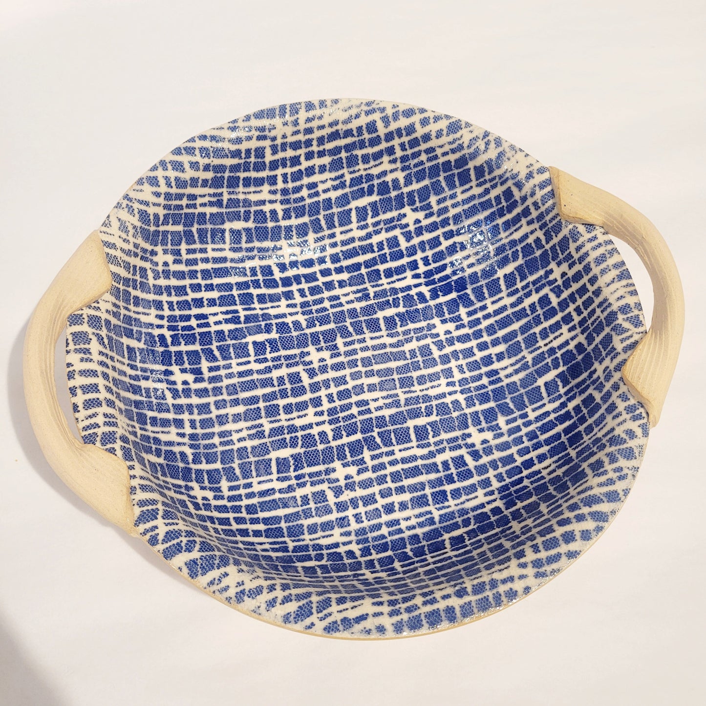 Terrafirma Ceramics - Cobalt Metro 9” Serving Bowl with Handles