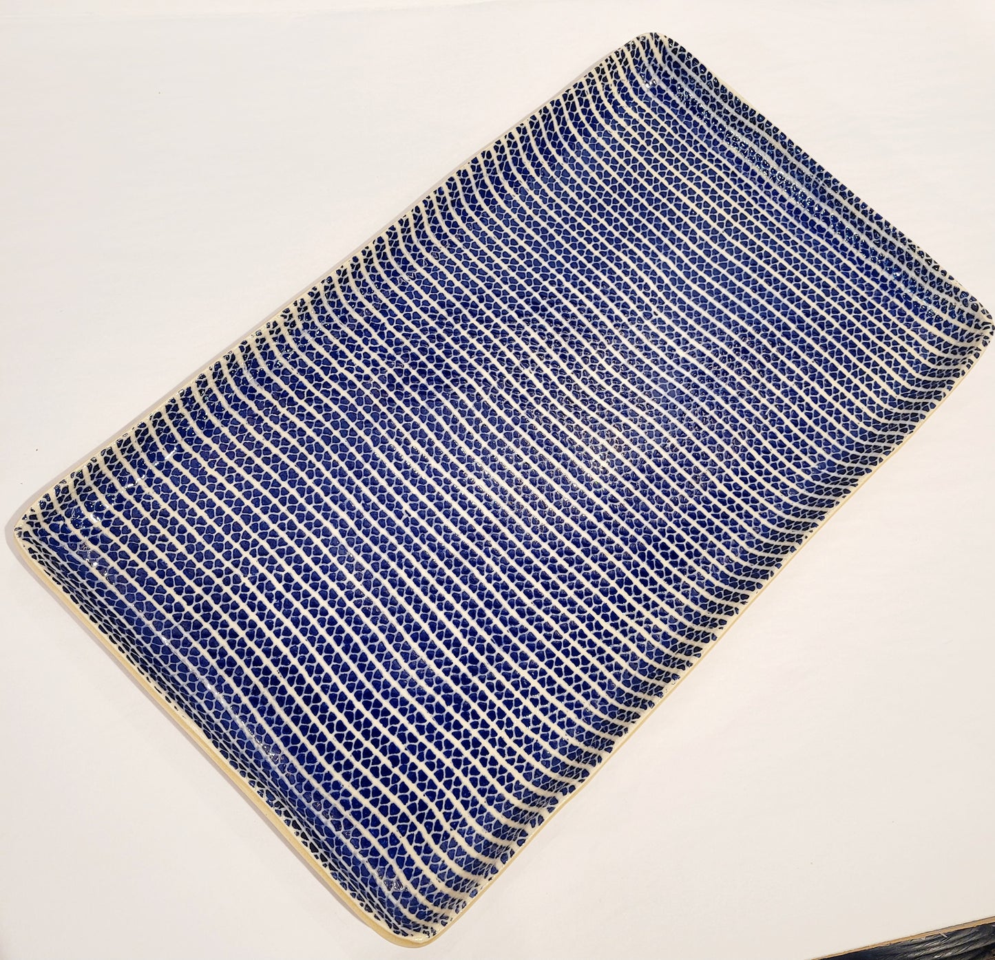 Terrafirma Ceramics - Cobalt Strata Large Stacking Tray