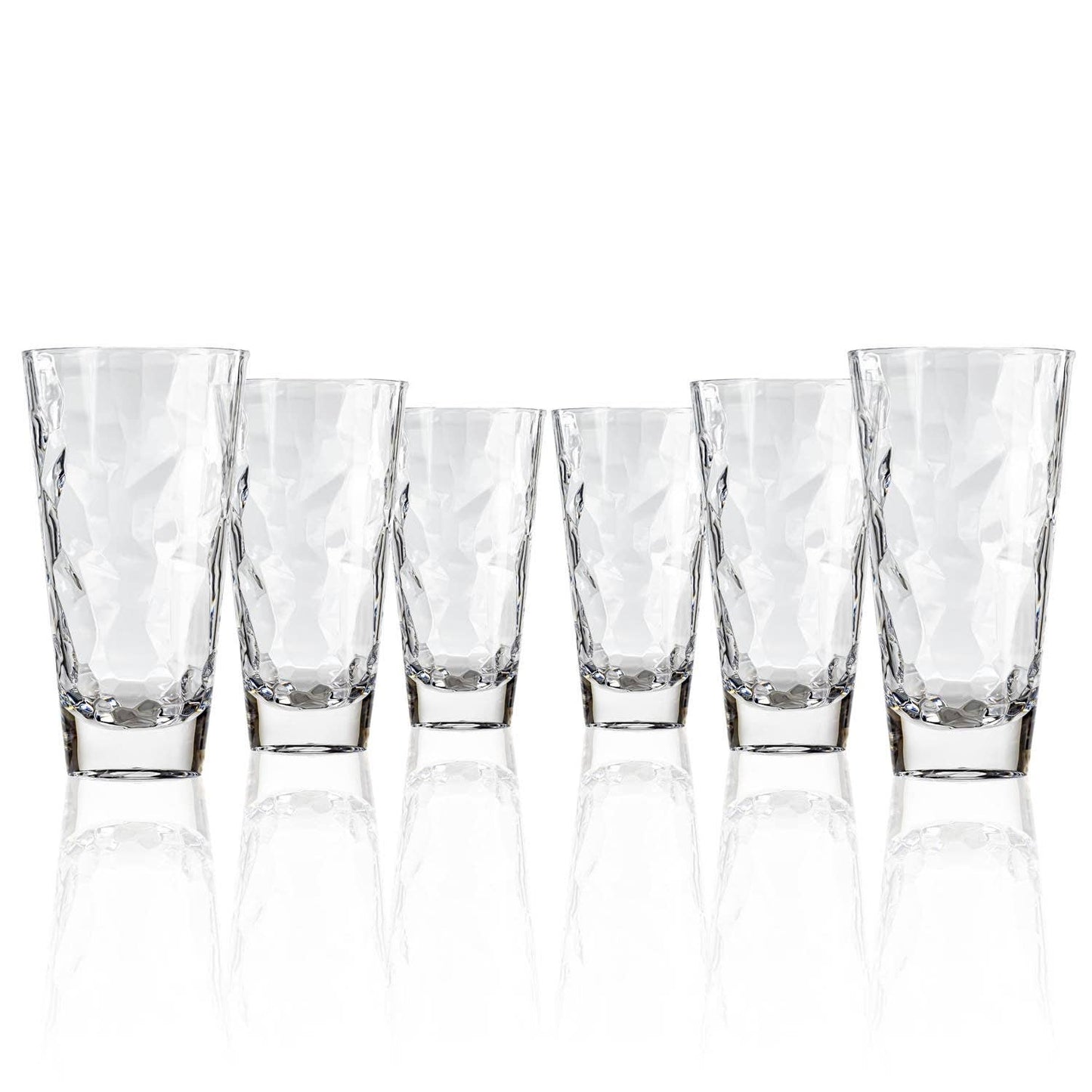 Cascade 17oz Clear Acrylic Tumbler Drinkware | Set of 6: 17oz / Clear / Tumbler - r. h. ballard shop & gallery
