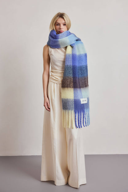 The Reykjavik Scarf - 100% Recycled - Blue Yellow