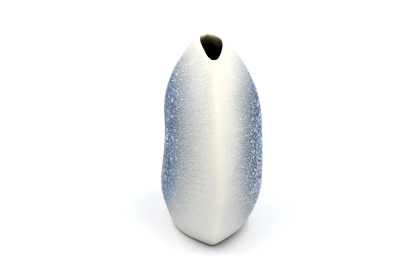 DIVA ROUND S-BLUE Handcrafted Porcelain Bud Vase