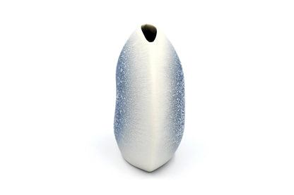 DIVA ROUND S-BLUE Handcrafted Porcelain Bud Vase