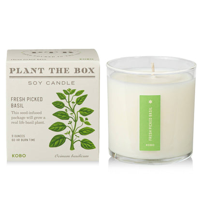 Fresh Picked Basil - Plant the Box Candle - 9oz.
