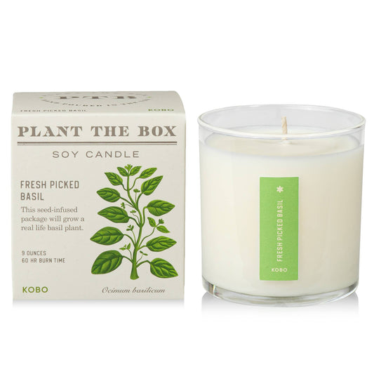 Fresh Picked Basil - Plant the Box Candle - 9oz.