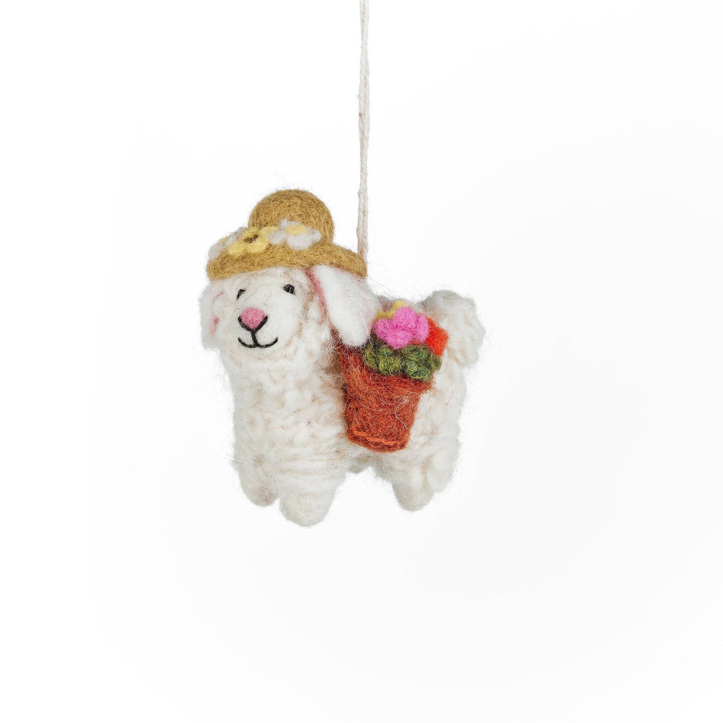 Handmade Felt Sofia the Spring Sheep Easter Decoration - r. h. ballard shop & gallery