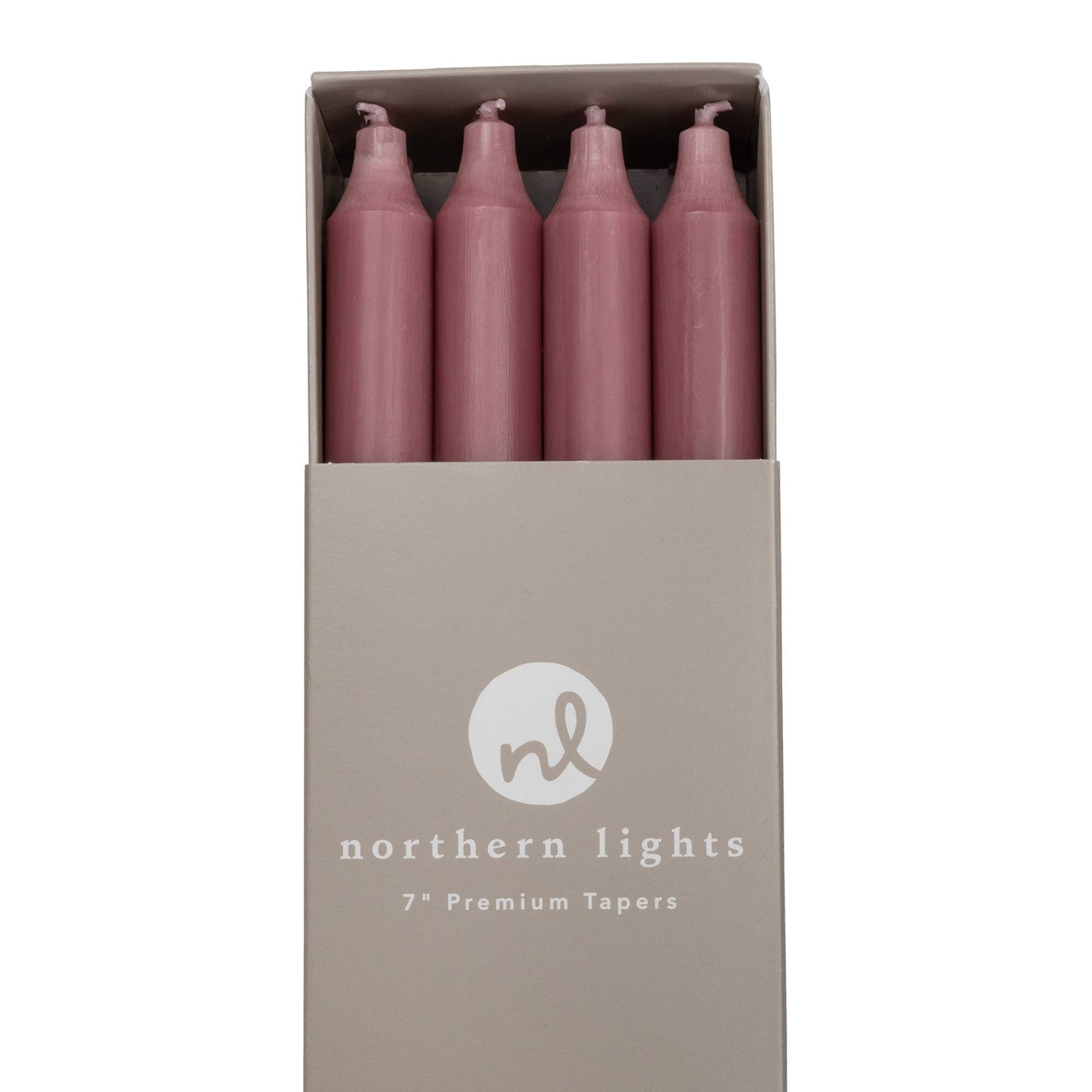 7" Taper Candles - 12pc Box: Sage Green