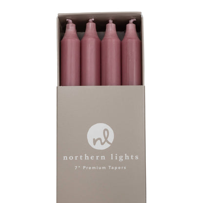 7" Taper Candles - 12pc Box: Sage Green
