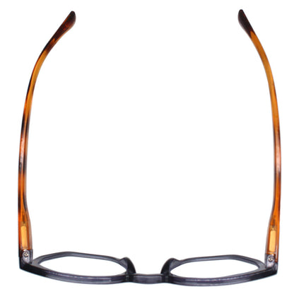 KASS | Transparent Grey| Brown Temples | Blue Light: 2.00