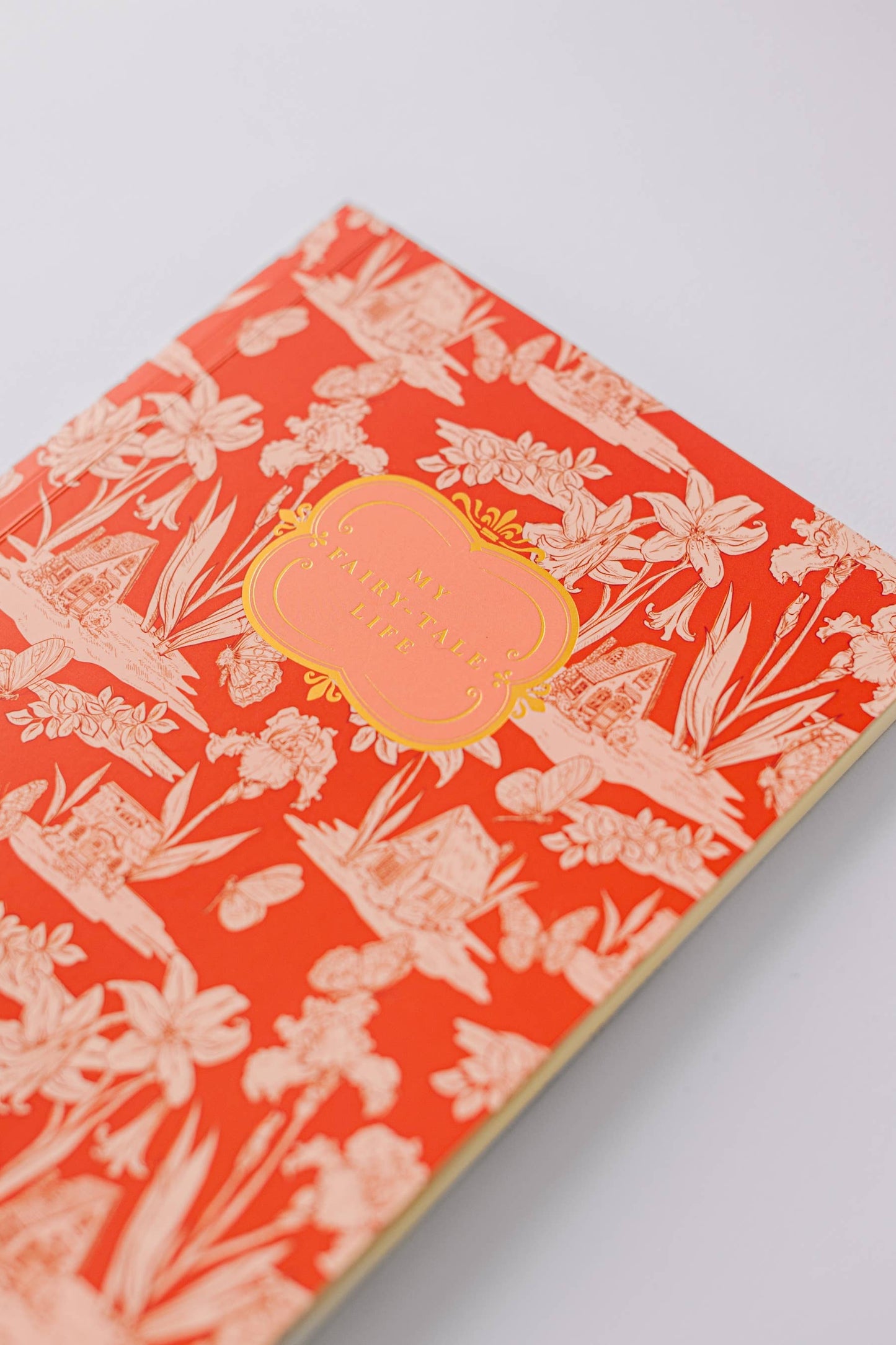 Fairy House Toile Softcover Notebook - Red - r. h. ballard shop & gallery