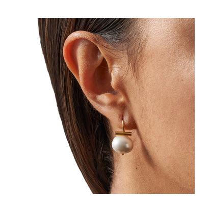 Petite Pebble Pearl Earrings