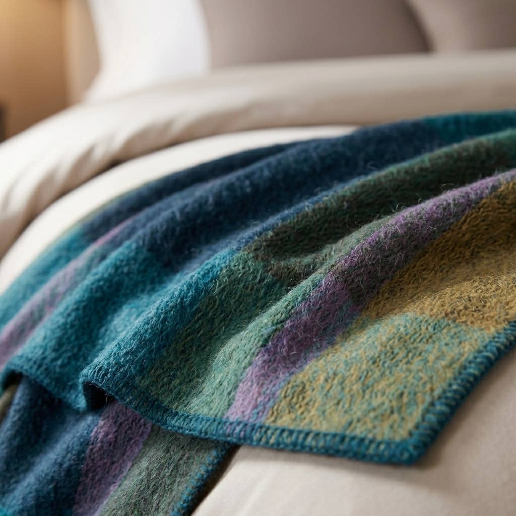 Alpaca Throw Blanket - Iridescent