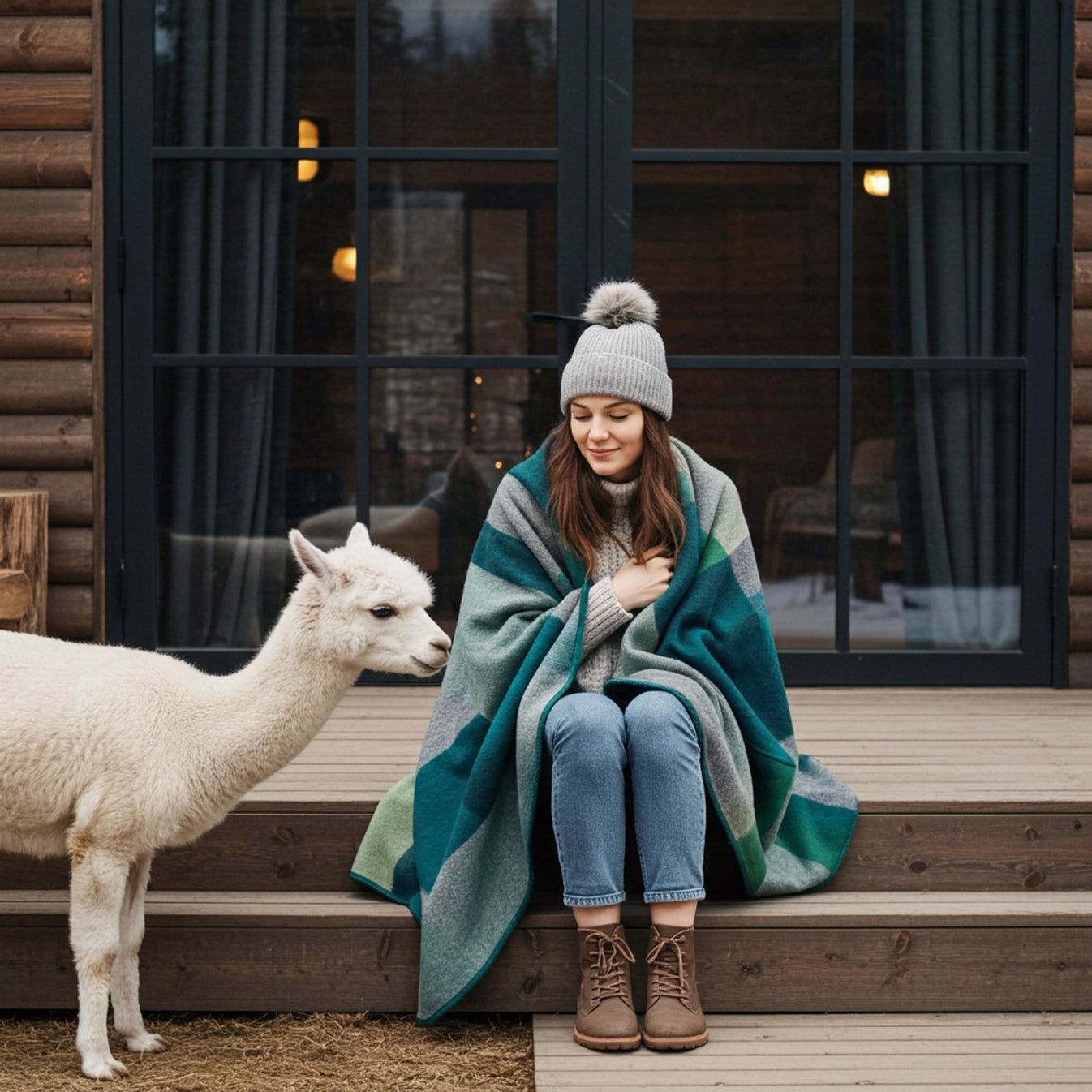 Alpaca Throw - Alpine