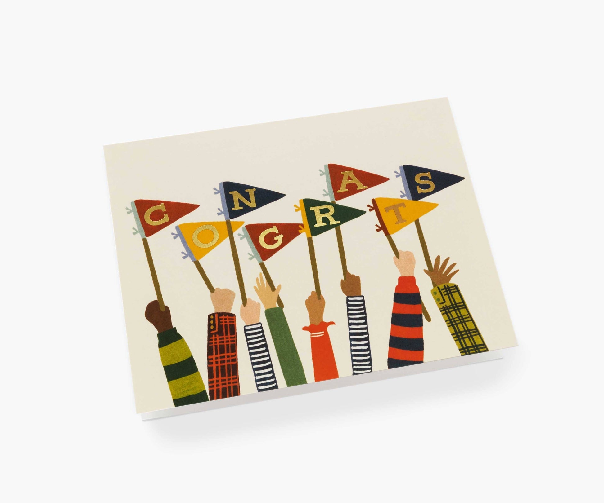 Congrats Pennants Card - r. h. ballard shop & gallery
