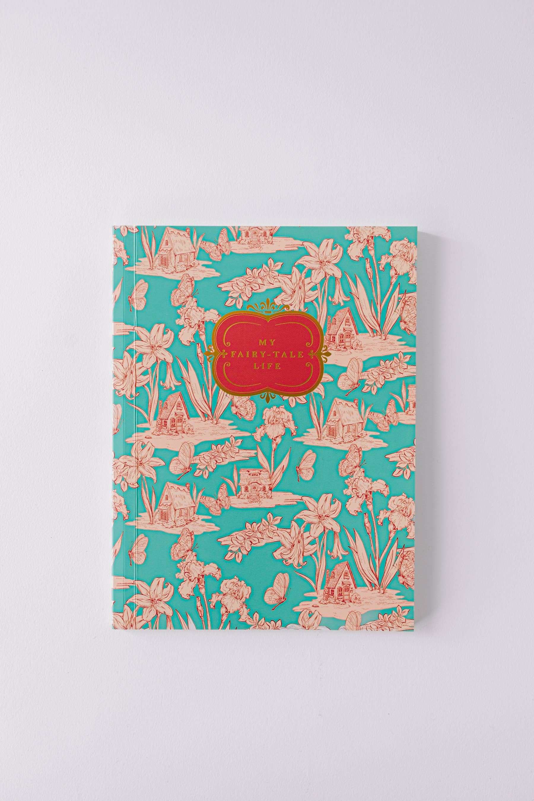 Fairy House Toile Softcover Notebook - Blue - r. h. ballard shop & gallery