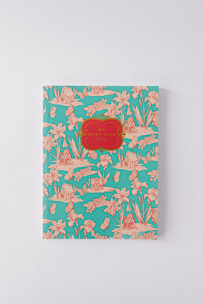 Fairy House Toile Softcover Notebook - Blue - r. h. ballard shop & gallery