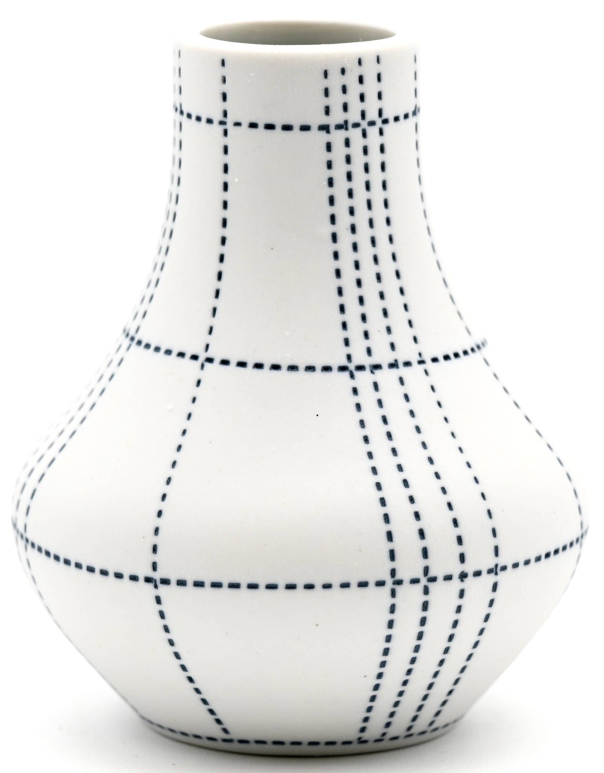 EVA Blue Dot Handcrafted Porcelain Bud Vase - r. h. ballard shop & gallery
