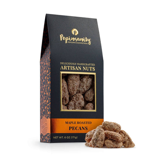Maple Roasted Pecans | Gourmet Candied Nuts Gift | 6oz Box - r. h. ballard shop & gallery