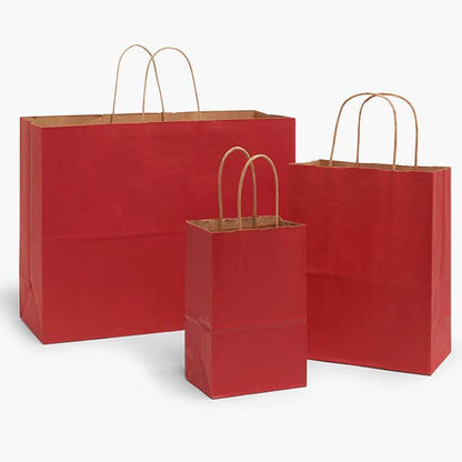 Recycled Kraft Color Paper Retail Shopping Bags: Black / 100 Pack / Queen 16x6x19.25" - r. h. ballard shop & gallery