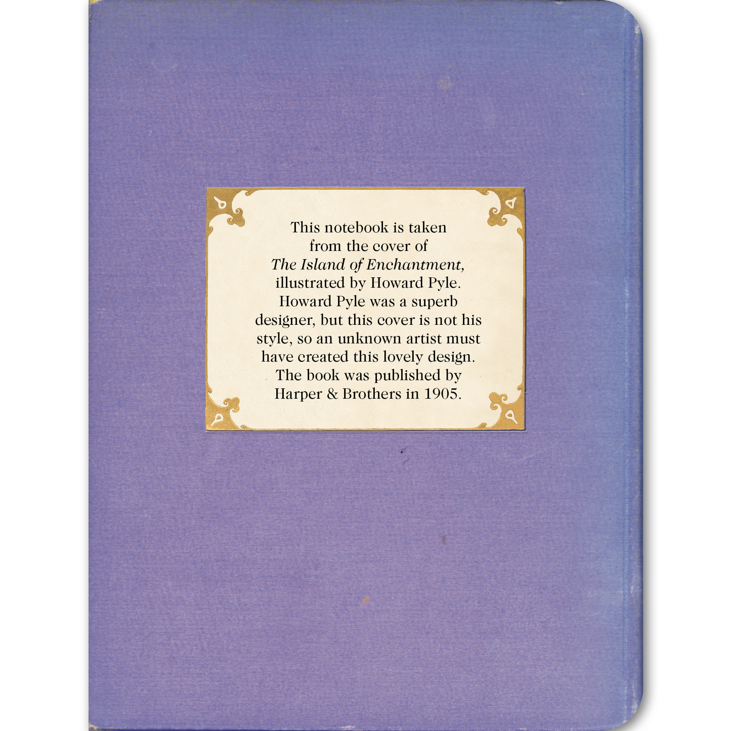 White Blossoms on Lavender - Vintage Book Cover Notebook - r. h. ballard shop & gallery