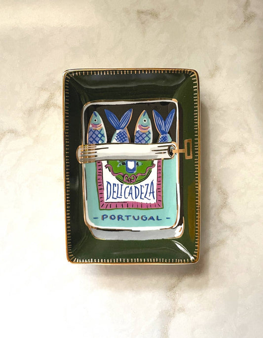 Porcelain Trinket Dish | Sardines - r. h. ballard shop & gallery