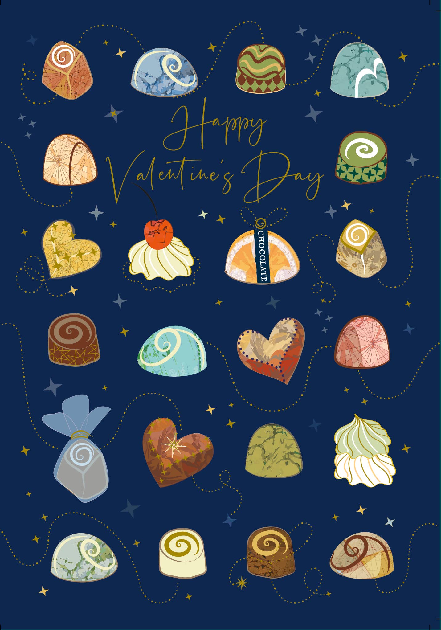 VALENTINE'S DAY CHOCOLATES GREETING CARD TURNOWSKY
