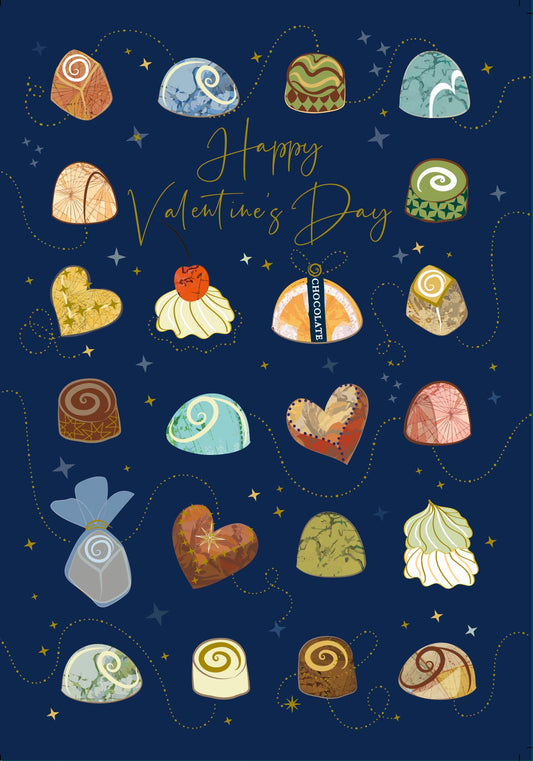 VALENTINE'S DAY CHOCOLATES GREETING CARD TURNOWSKY