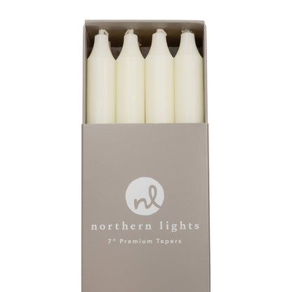 7" Taper Candles - 12pc Box: Sage Green