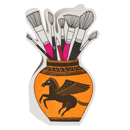 The Artists Pot | Cut-Out - Greeting Card - r. h. ballard shop & gallery