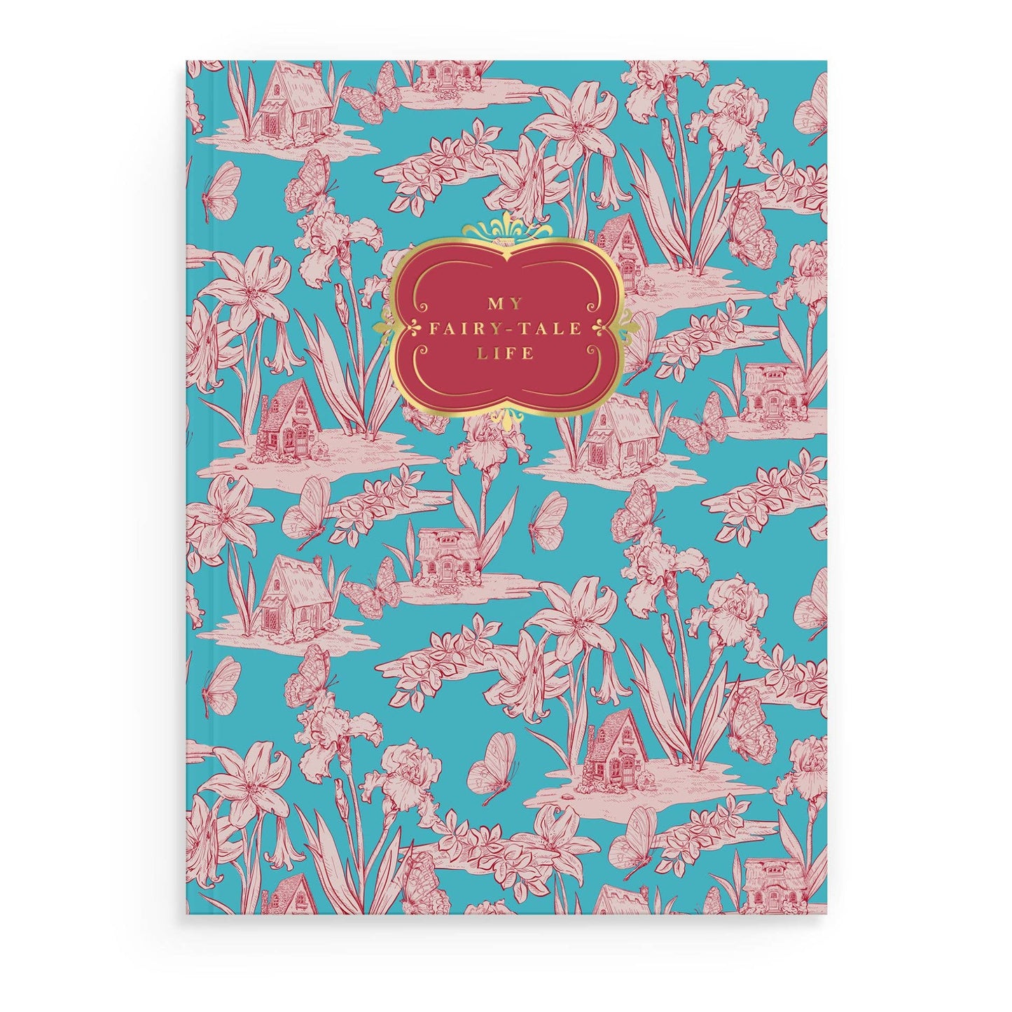 Fairy House Toile Softcover Notebook - Blue - r. h. ballard shop & gallery