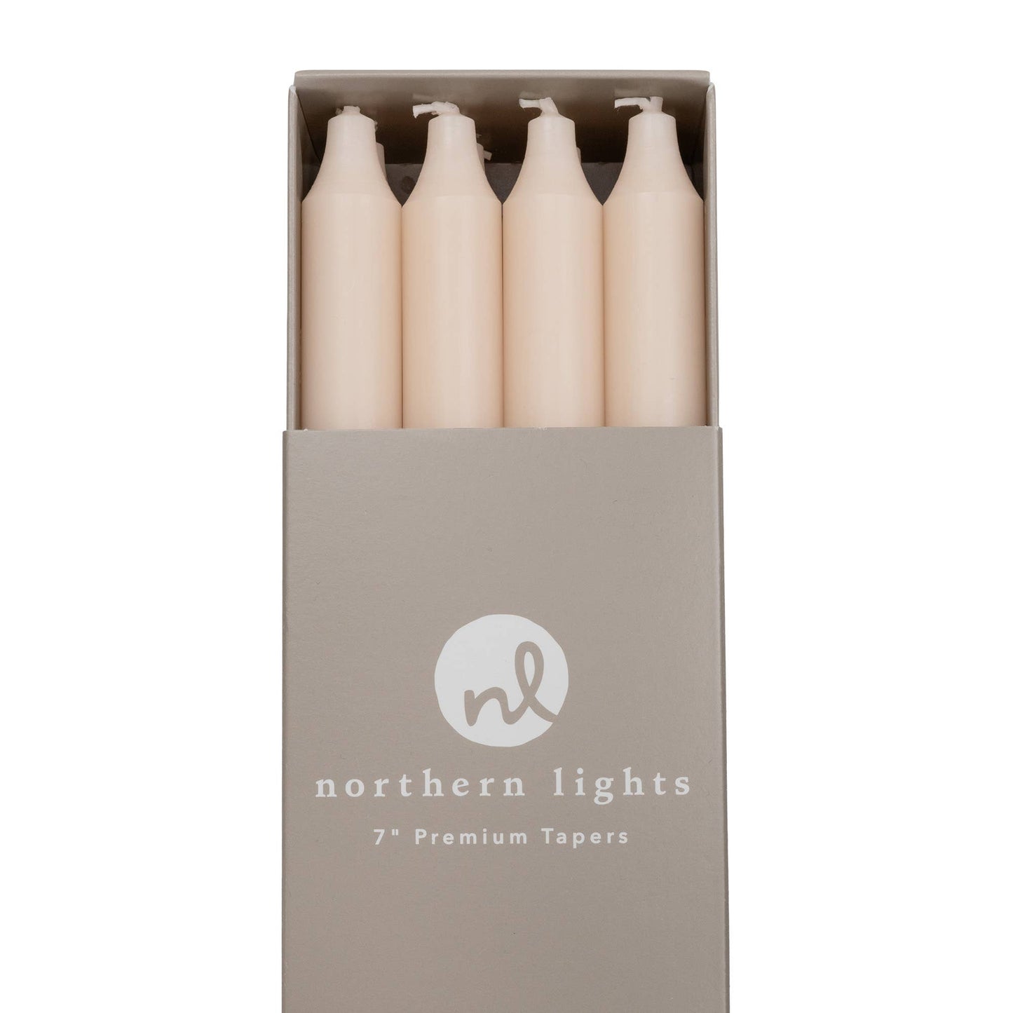 7" Taper Candles - 12pc Box: Sage Green