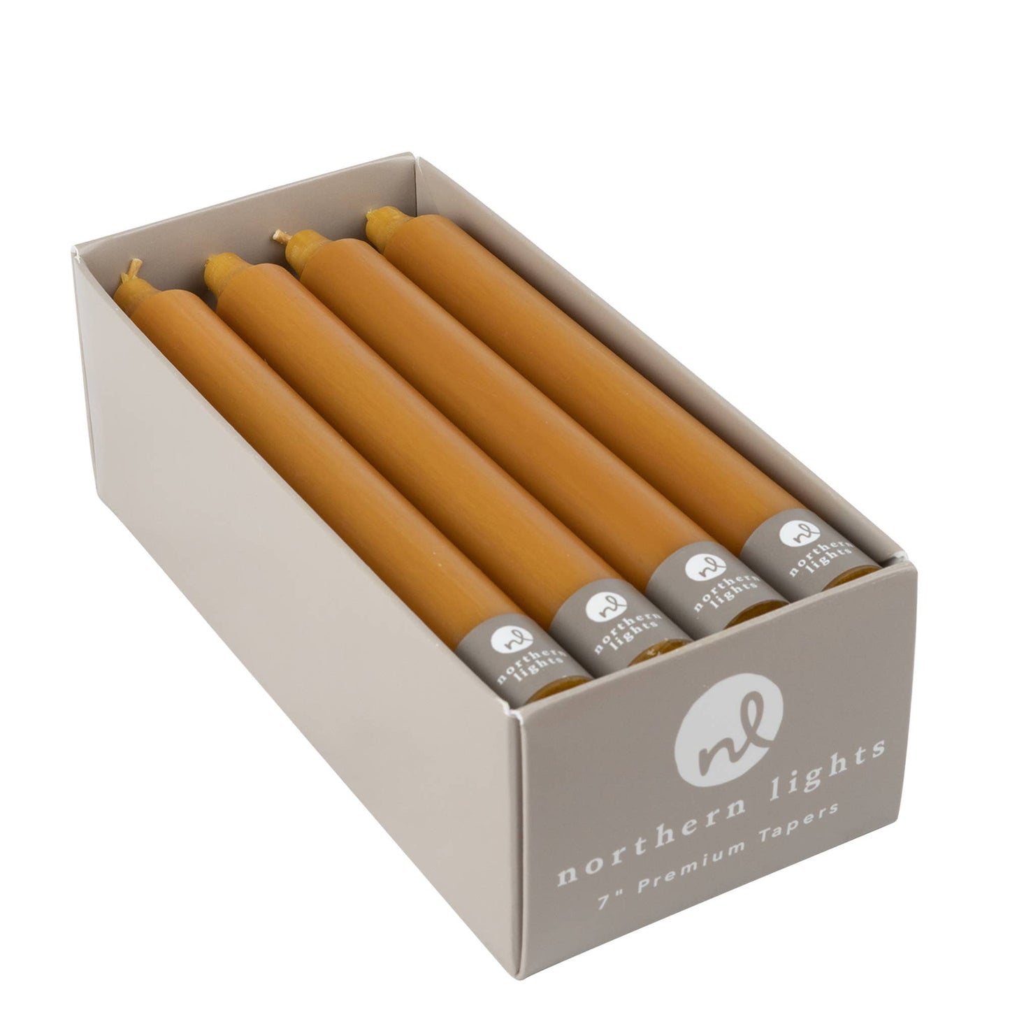 7" Taper Candles - 12pc Box: Sage Green