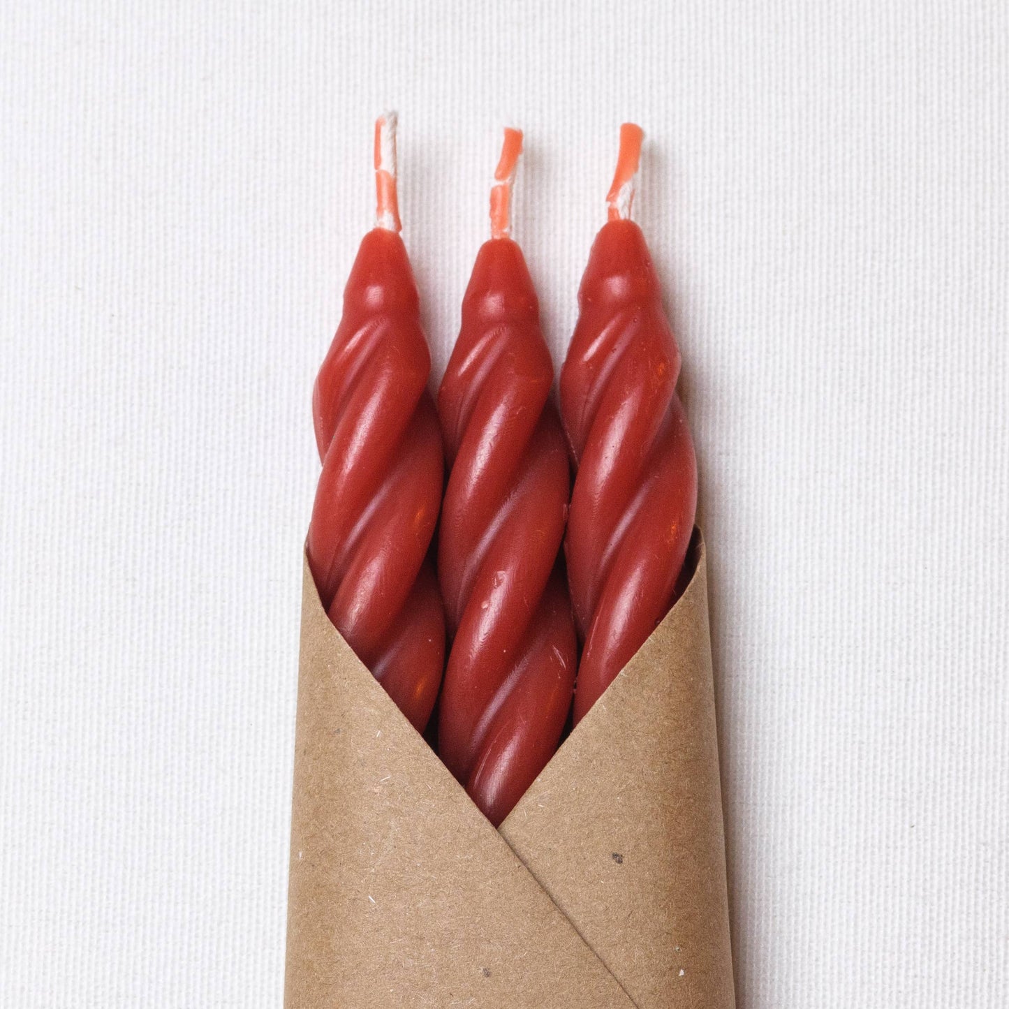 Rose Spiral Beeswax Candles - Set of 3