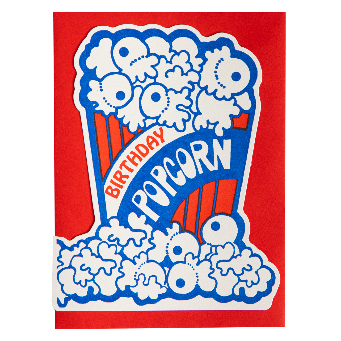 Popcorn Birthday| Cut-Out - Greeting Card - r. h. ballard shop & gallery