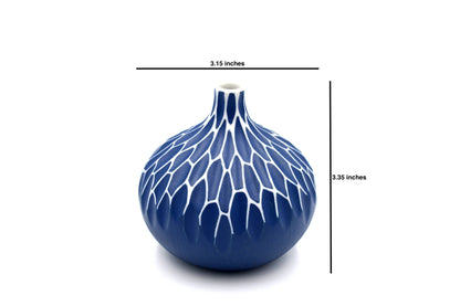 CONGO Branches Blue and White-Handcrafted Porcelain Bud Vase - r. h. ballard shop & gallery