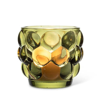 Small Bubble Votive-3"D: Amber