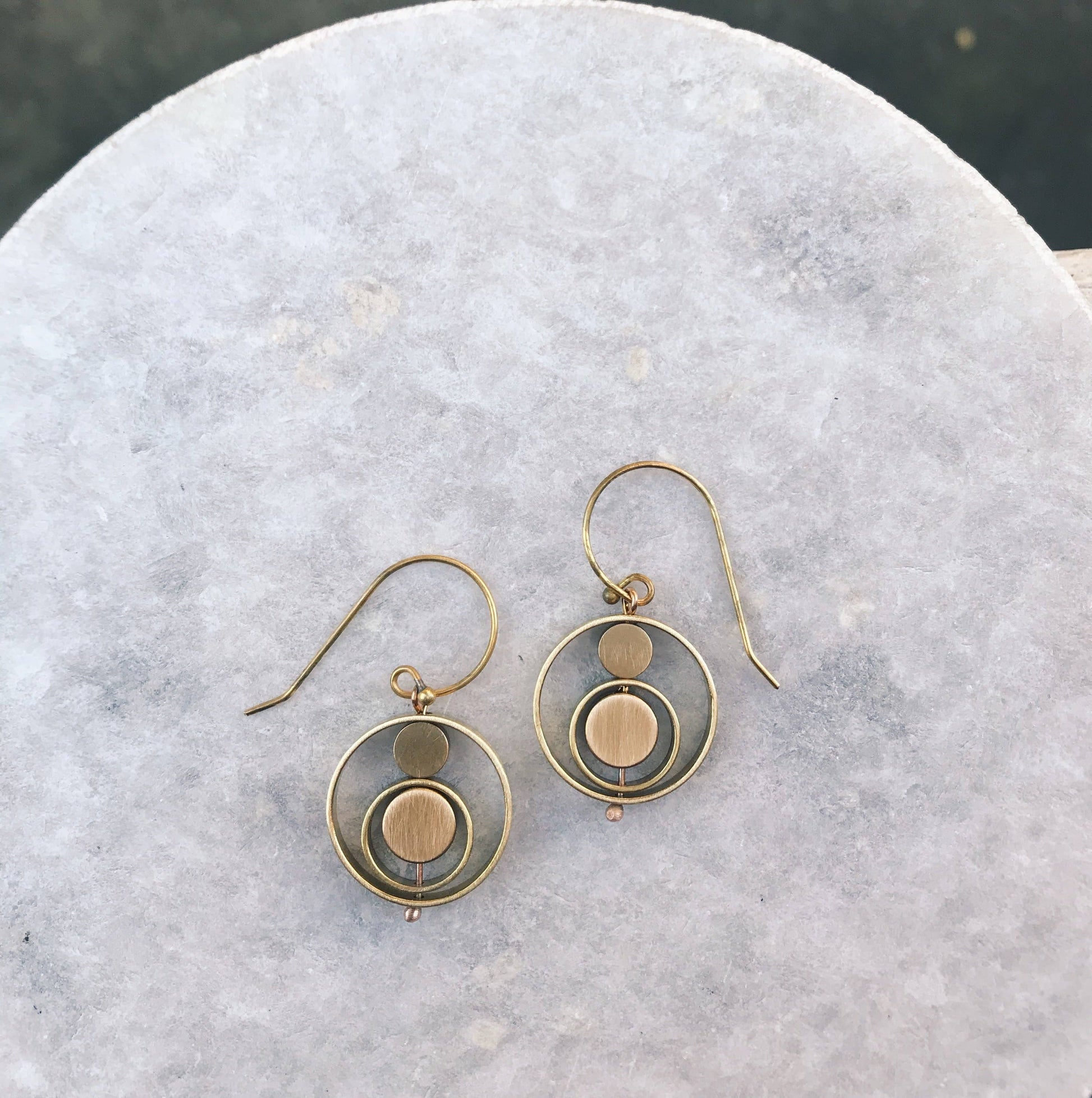 Kinetic circle earrings - r. h. ballard shop & gallery