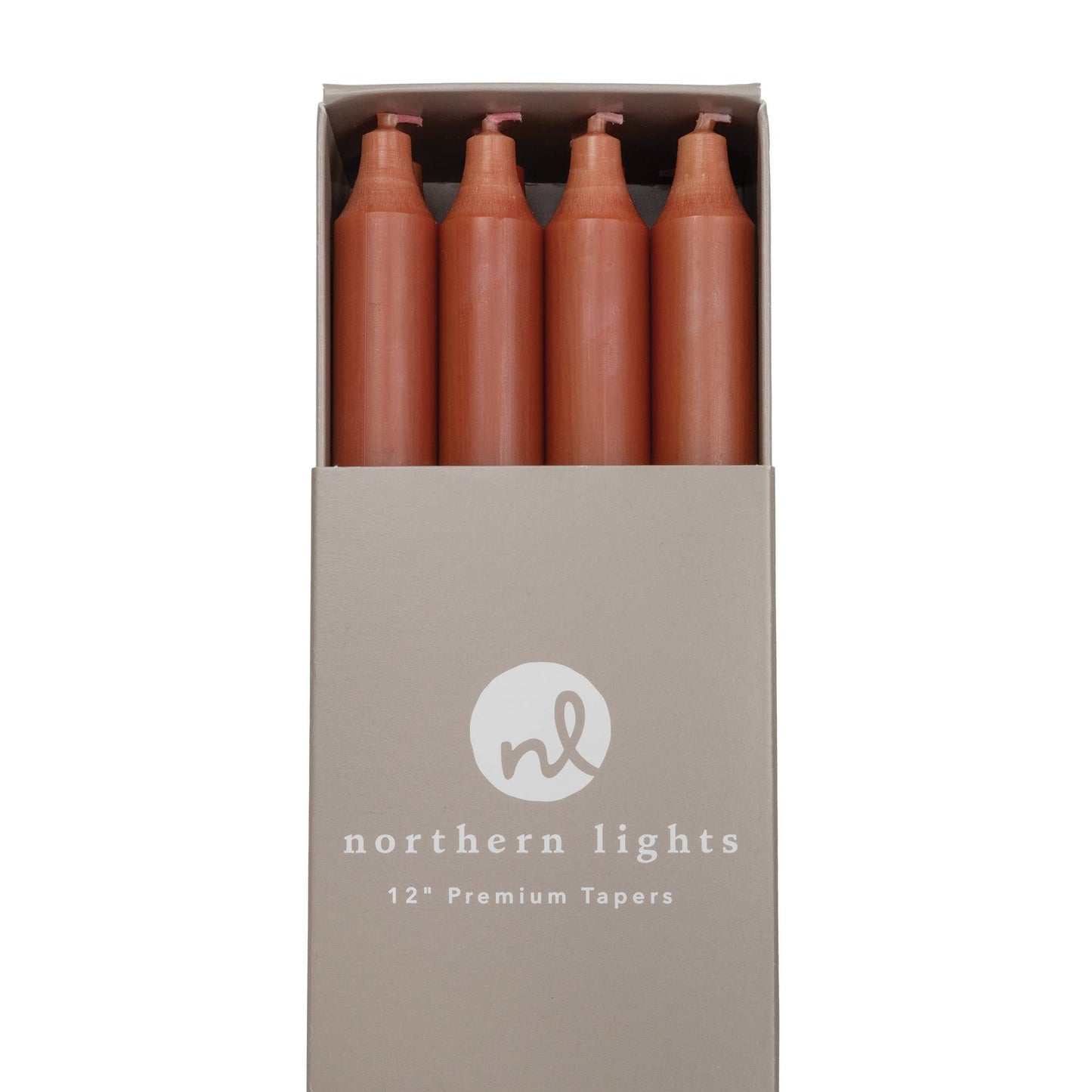 12" Taper Candles - 12pc Box: Sage Green