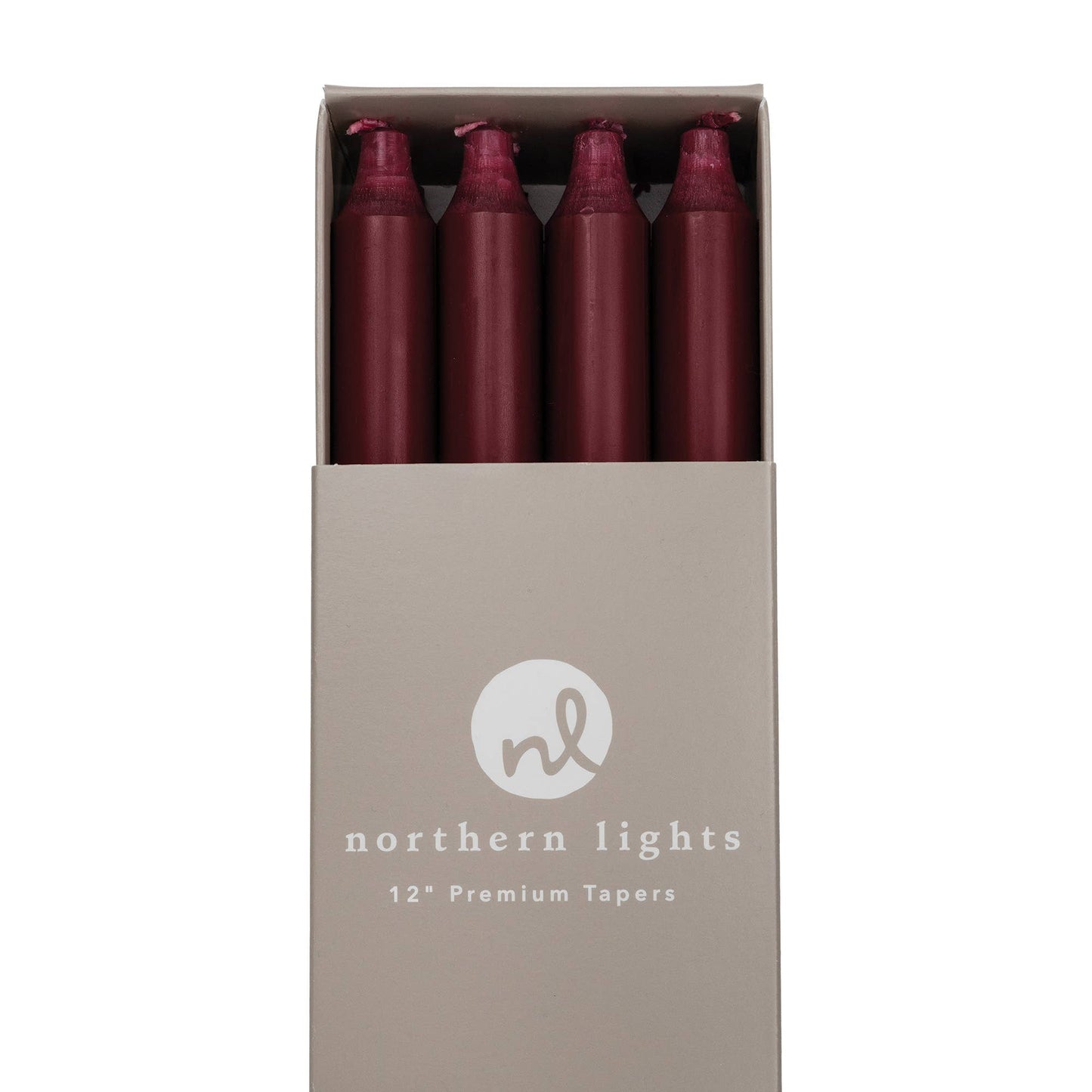 12" Taper Candles - 12pc Box: Sage Green