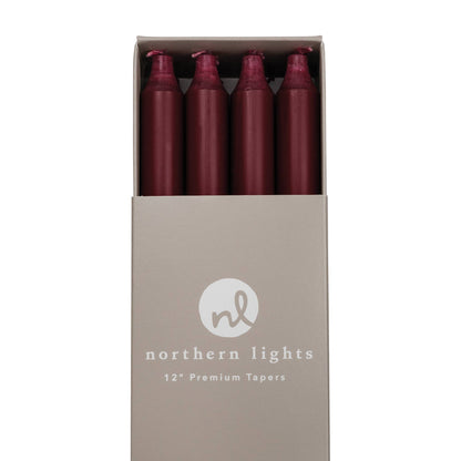 12" Taper Candles - 12pc Box: Sage Green