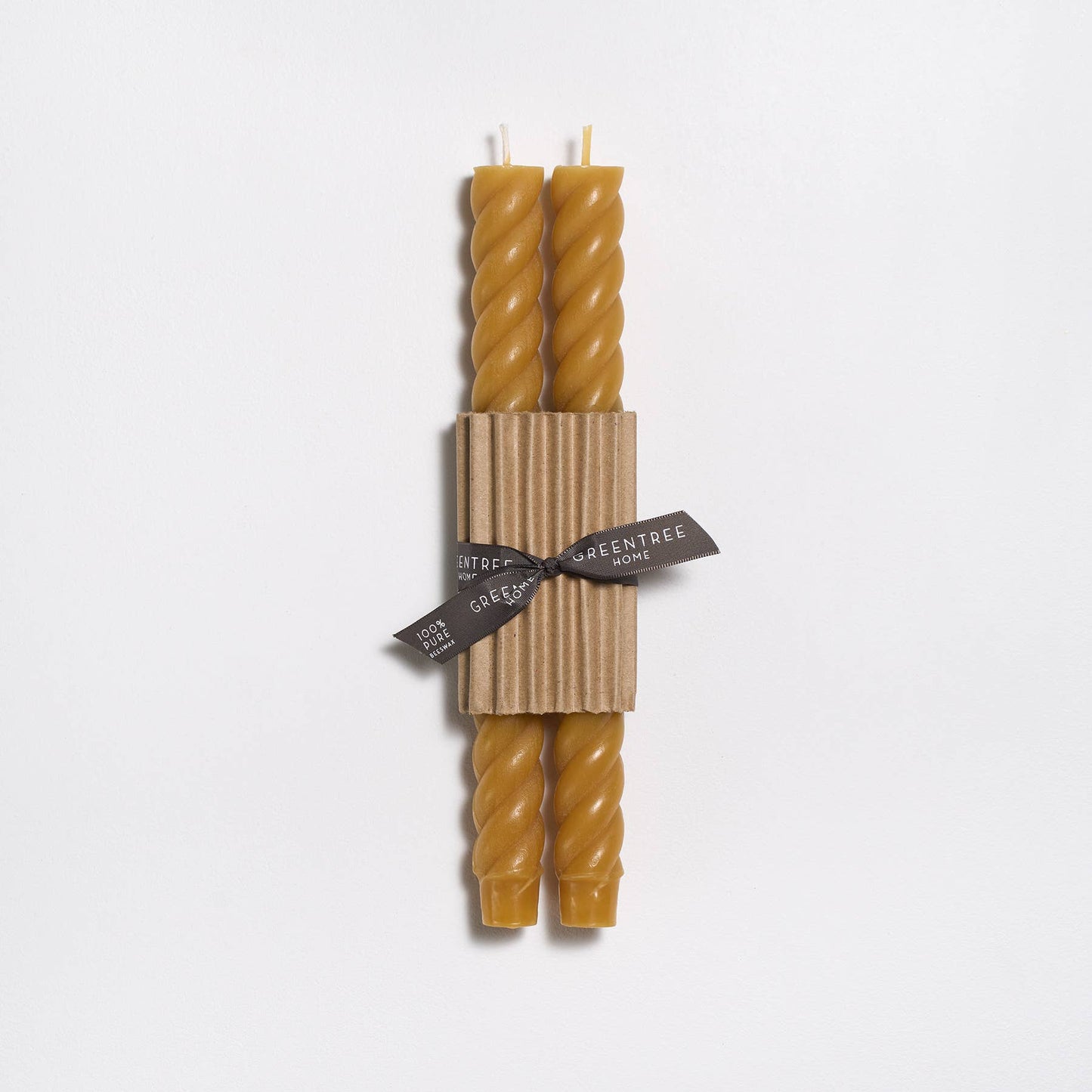Goldenrod Beeswax Rope Taper 10", Set of 2