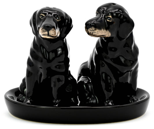 Black Labrador SALT AND PEPPER SHAKER
