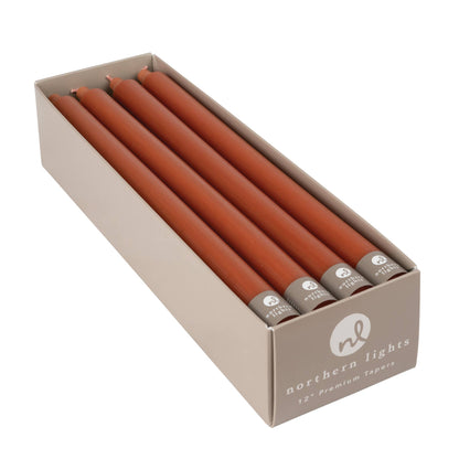 12" Taper Candles - 12pc Box: Sage Green