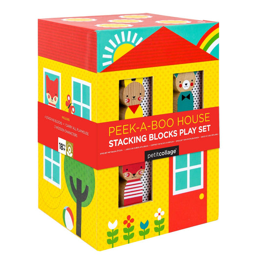 Peek-A-Boo House Stacking Blocks Play Set - r. h. ballard shop & gallery