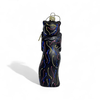 Museum Collection- THE SCREAM Screaming Cat Glass Ornament  