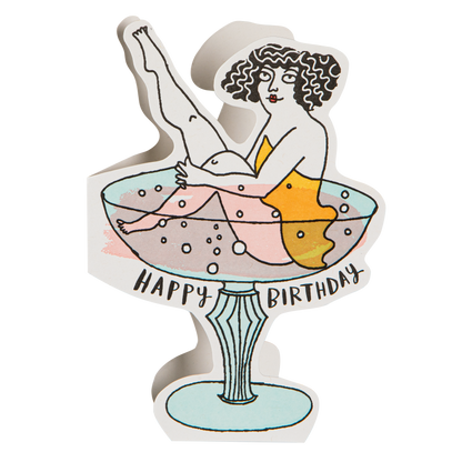 Birthday Cocktail | Cut-Out - Greeting Card - r. h. ballard shop & gallery