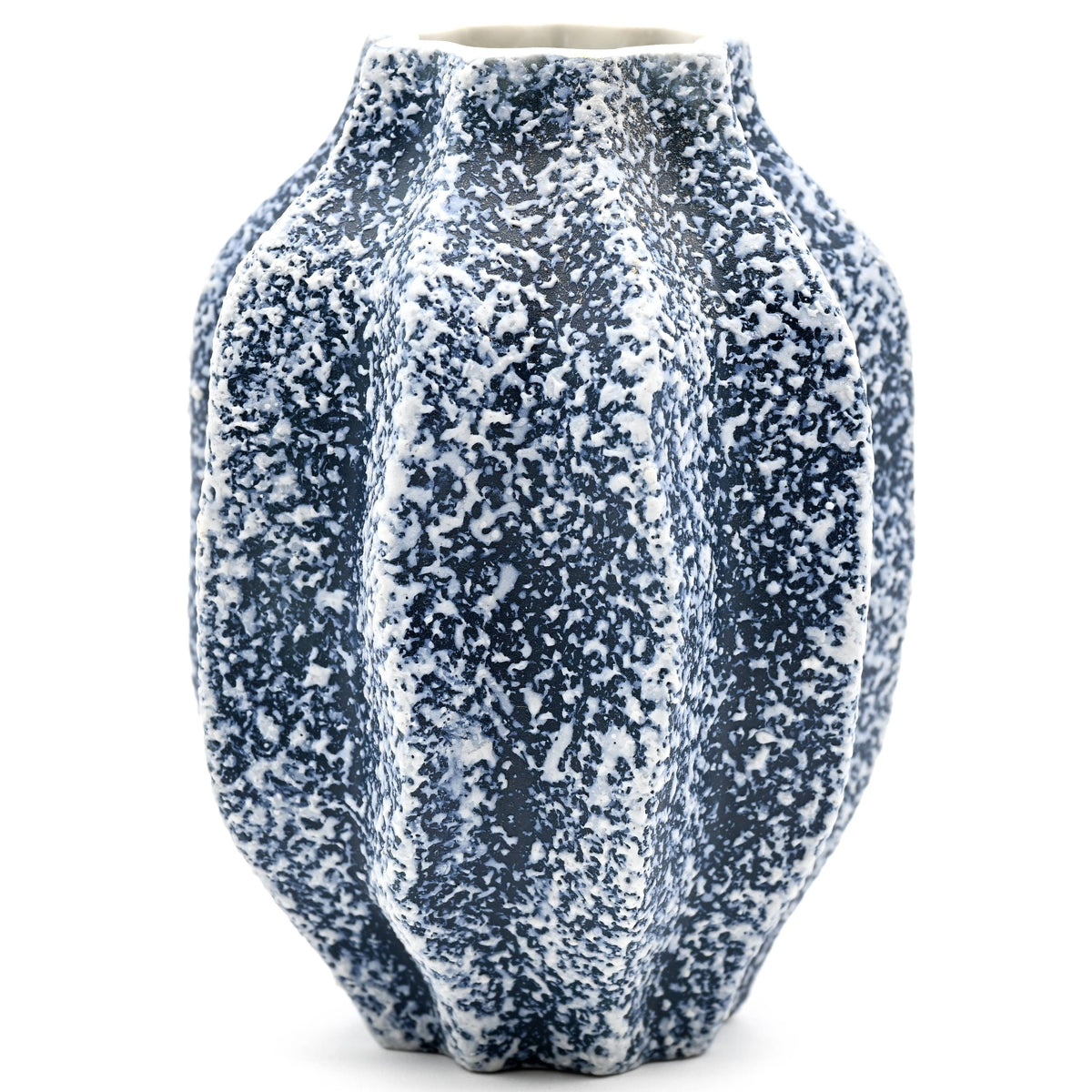 451W15BLUE MAFA MINI L - Handcrafted Porcelain Vase