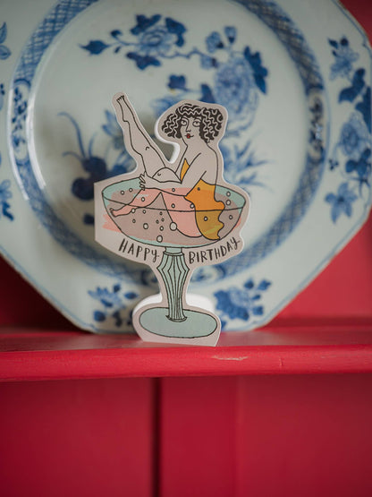 Birthday Cocktail | Cut-Out - Greeting Card - r. h. ballard shop & gallery
